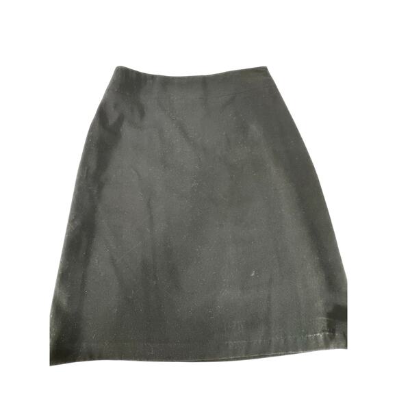 "Bass" Black Pencil Skirt SZ 6 Lined Side Zip Y2K Vintage Work Office Secretary - Picture 3 of 6